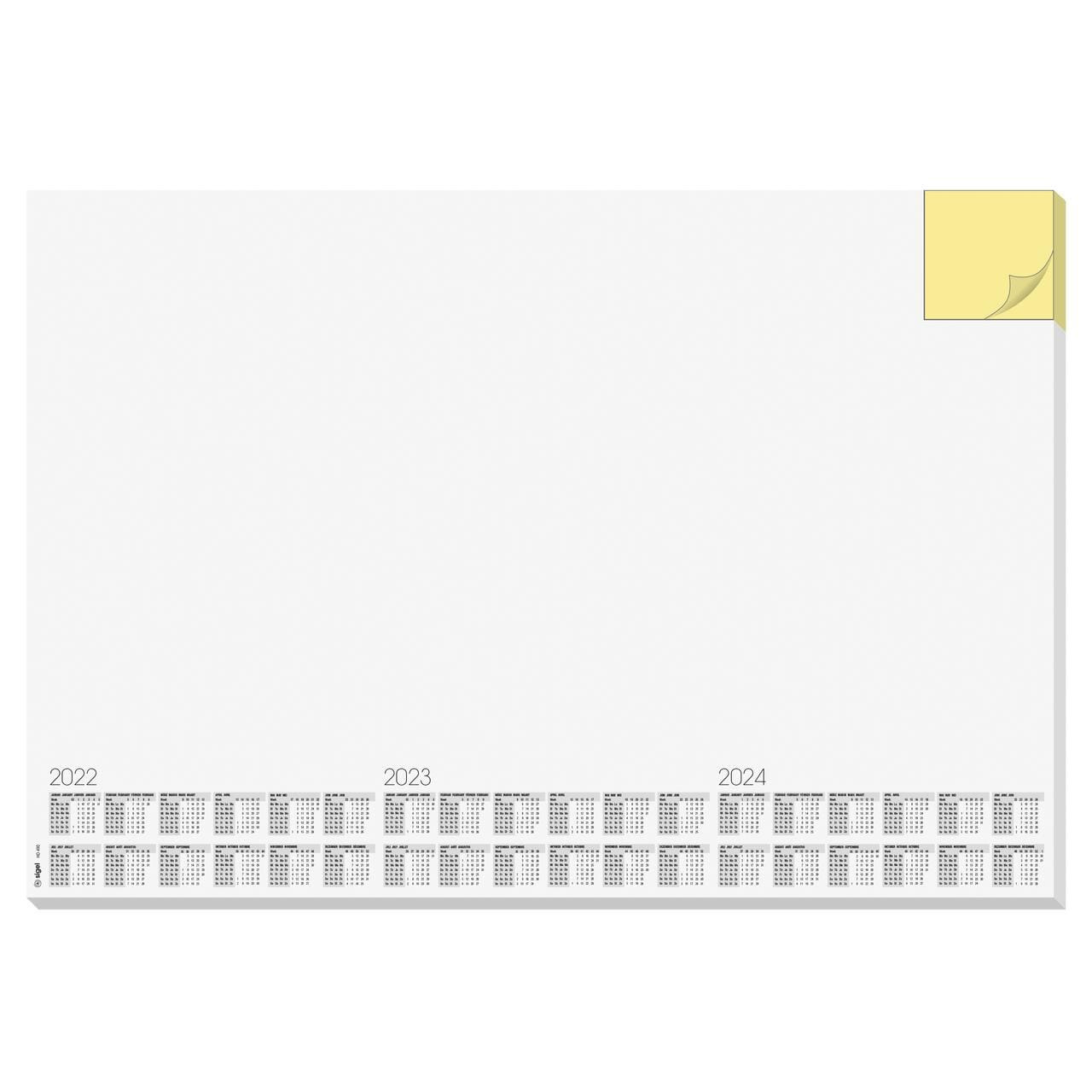 Bureau beschermer van papier 30 vellen 59.5 x 41 cm design memo white