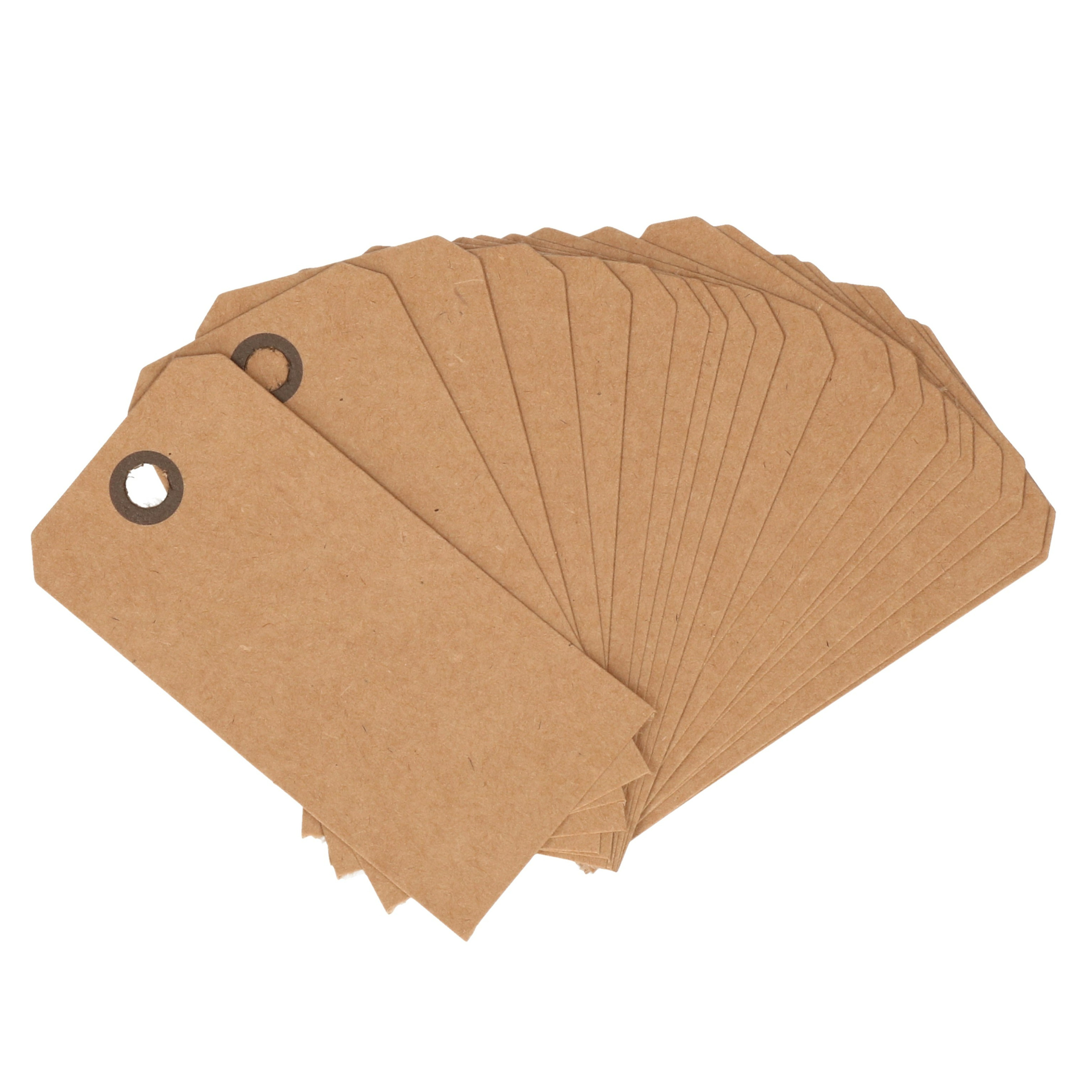 Cadeau tags-labels kraftpapier-karton 40x stuks 7 x 4 cm kado etiketten