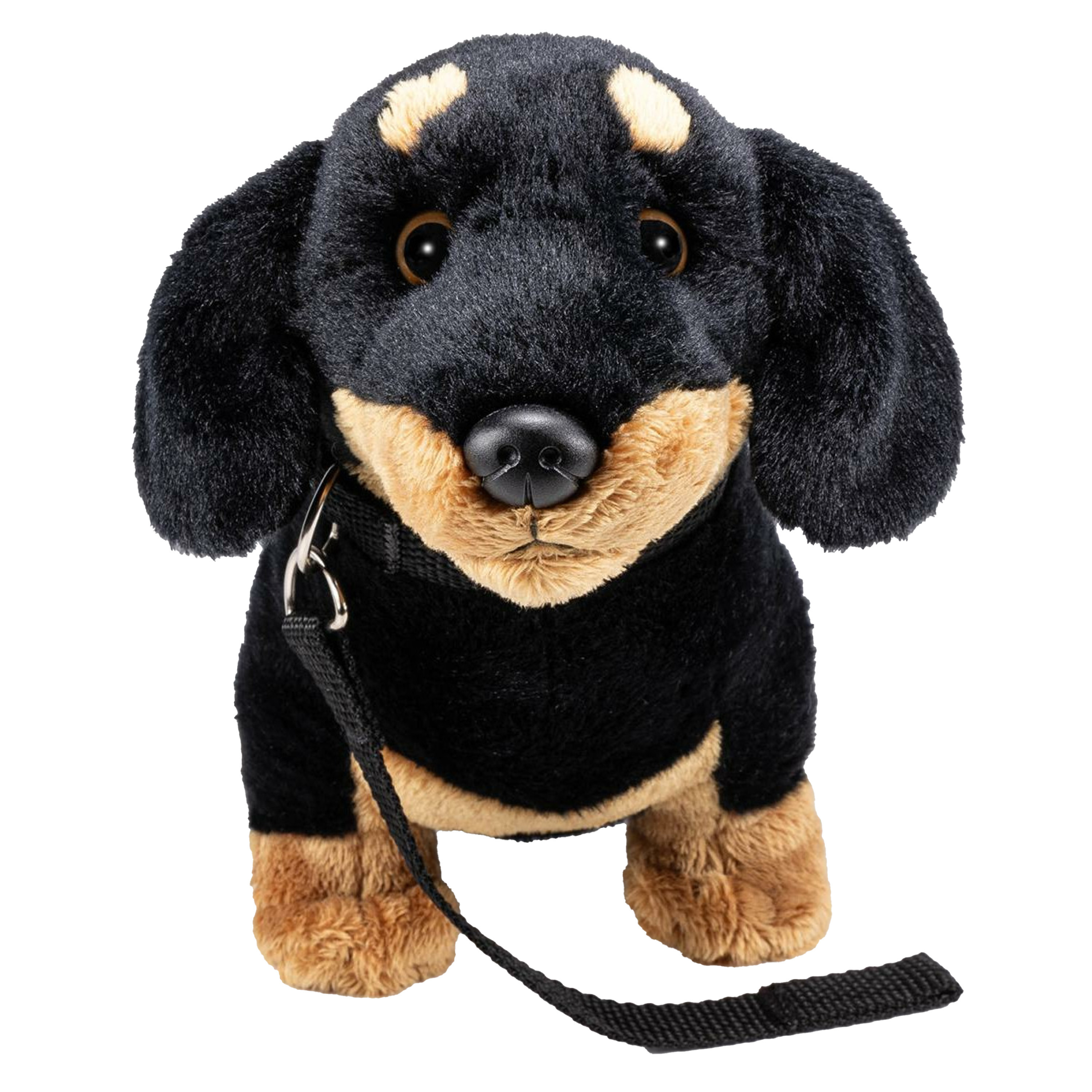 Carl Dick Knuffeldier Teckel hond zachte pluche stof premium kwaliteit knuffels 30 cm