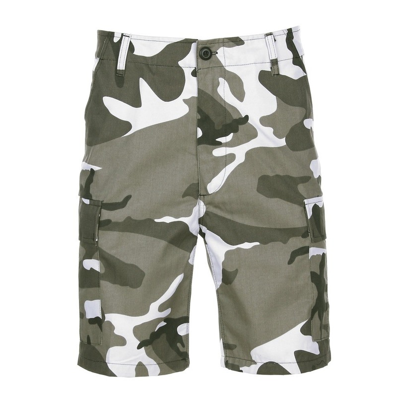 City camouflage shorts voor heren