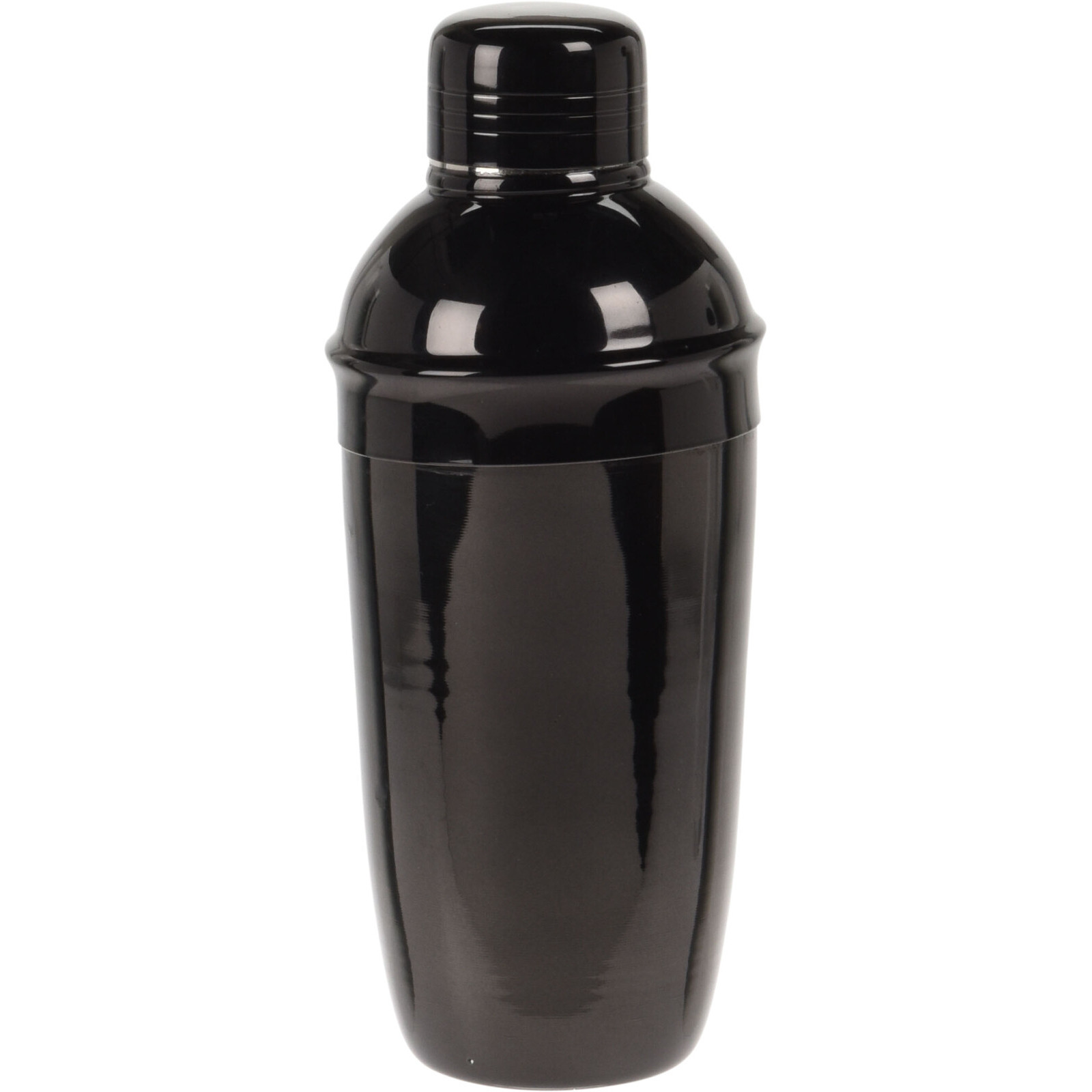 Cocktailshaker zwart 500 ml RVS