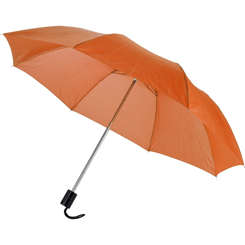 Compacte paraplu oranje 56 cm
