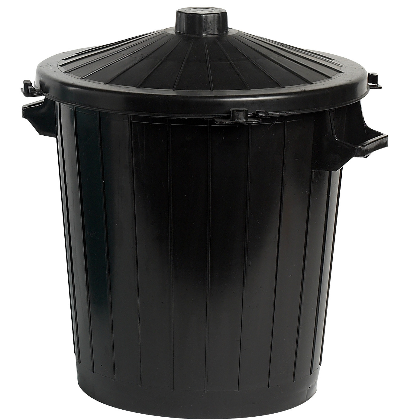 Cosy & Trendy Wasmand met deksel 50 liter zwart 55 x 49 x 55 cm