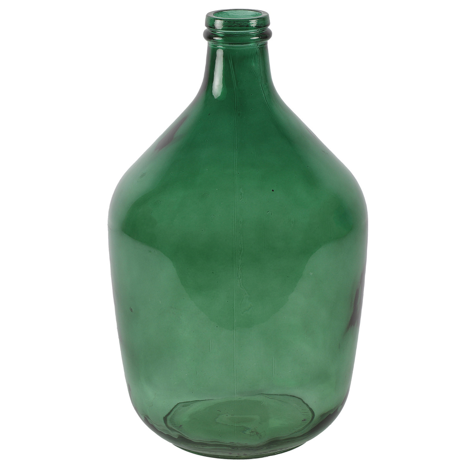 Countryfield vaas groen transparant glas XL fles D23 x H38 cm