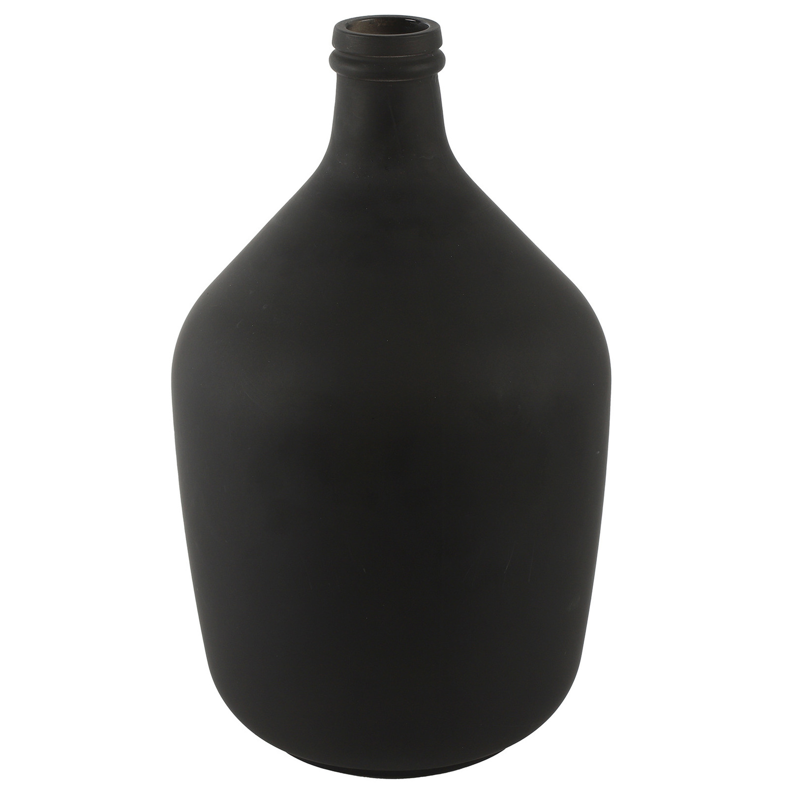 Countryfield vaas mat zwart glas XL fles D23 x H38 cm