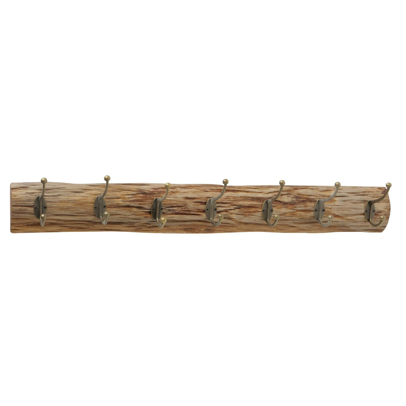 Deco by Boltze Kapstok hout met staal antiek look 75 cm