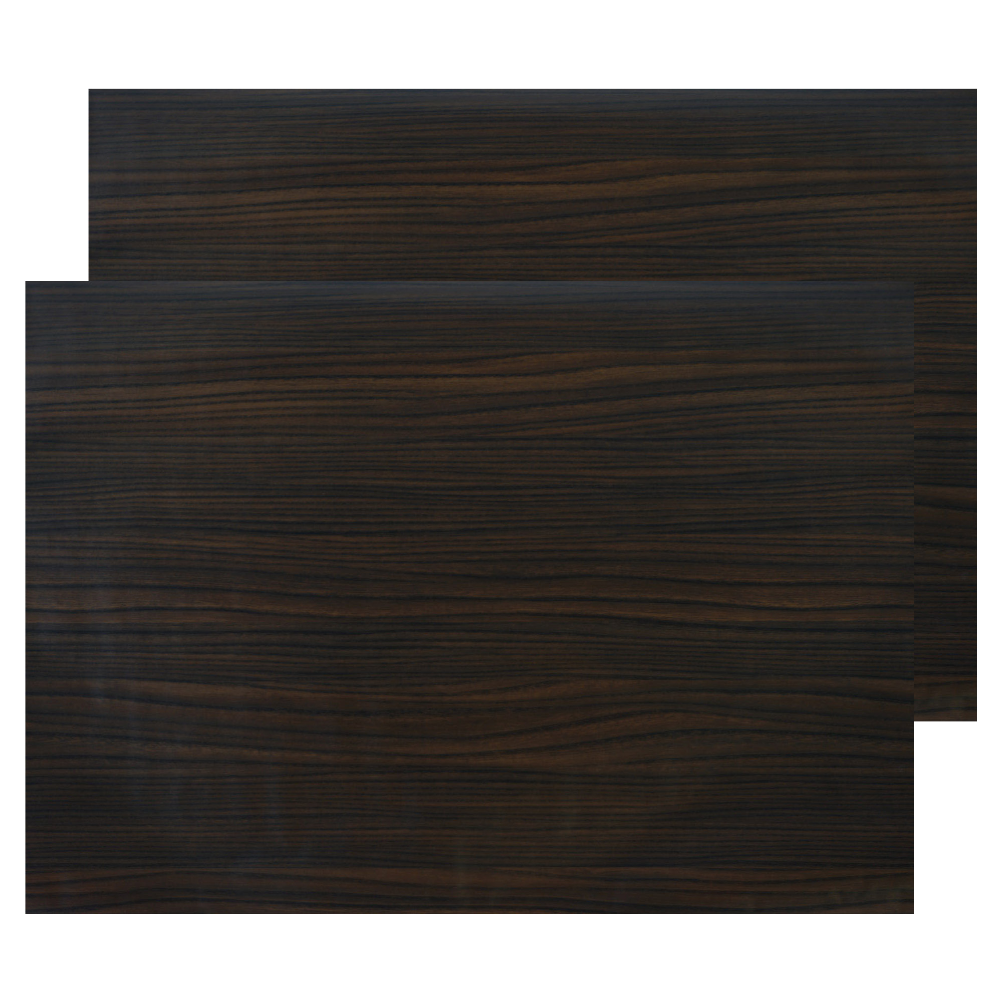 Decoratie plakfolie 2x donkerbruin hout patroon 45 cm x 200 cm zelfklevend