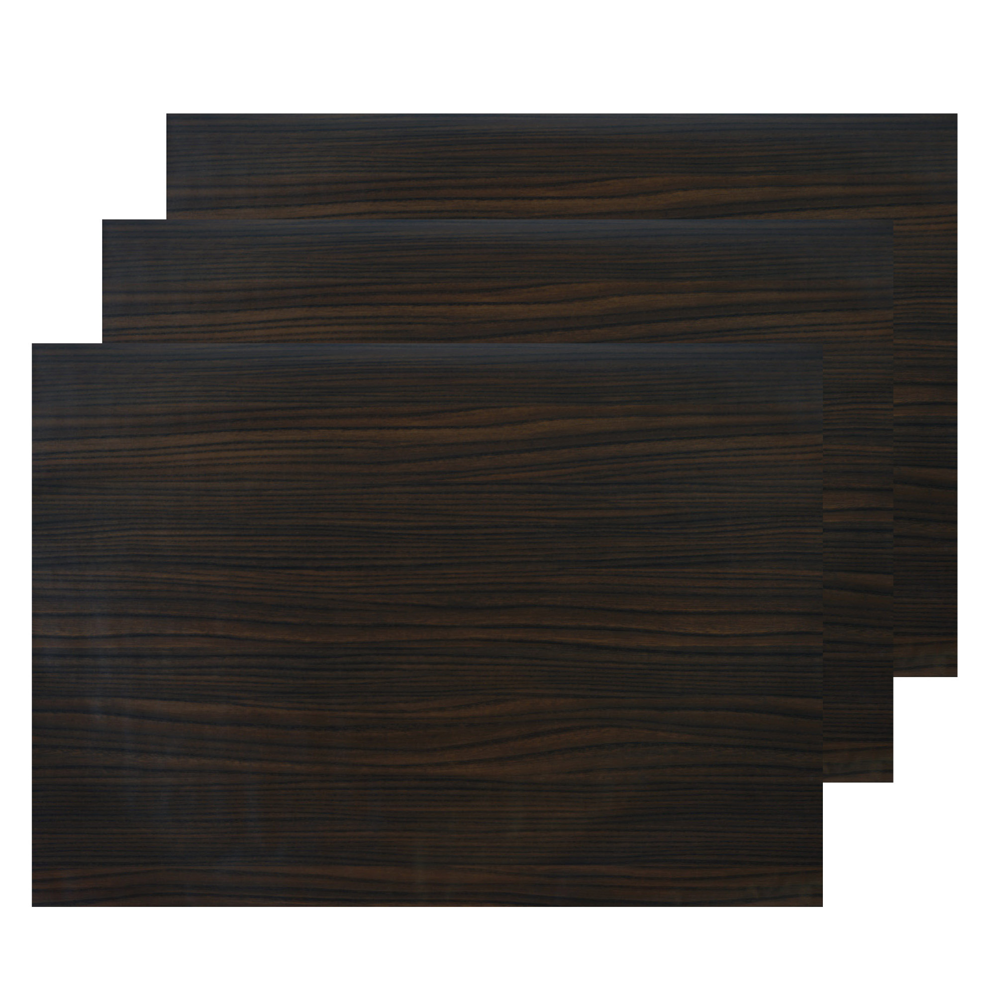 Decoratie plakfolie 3x donkerbruin hout patroon 45 cm x 200 cm zelfklevend