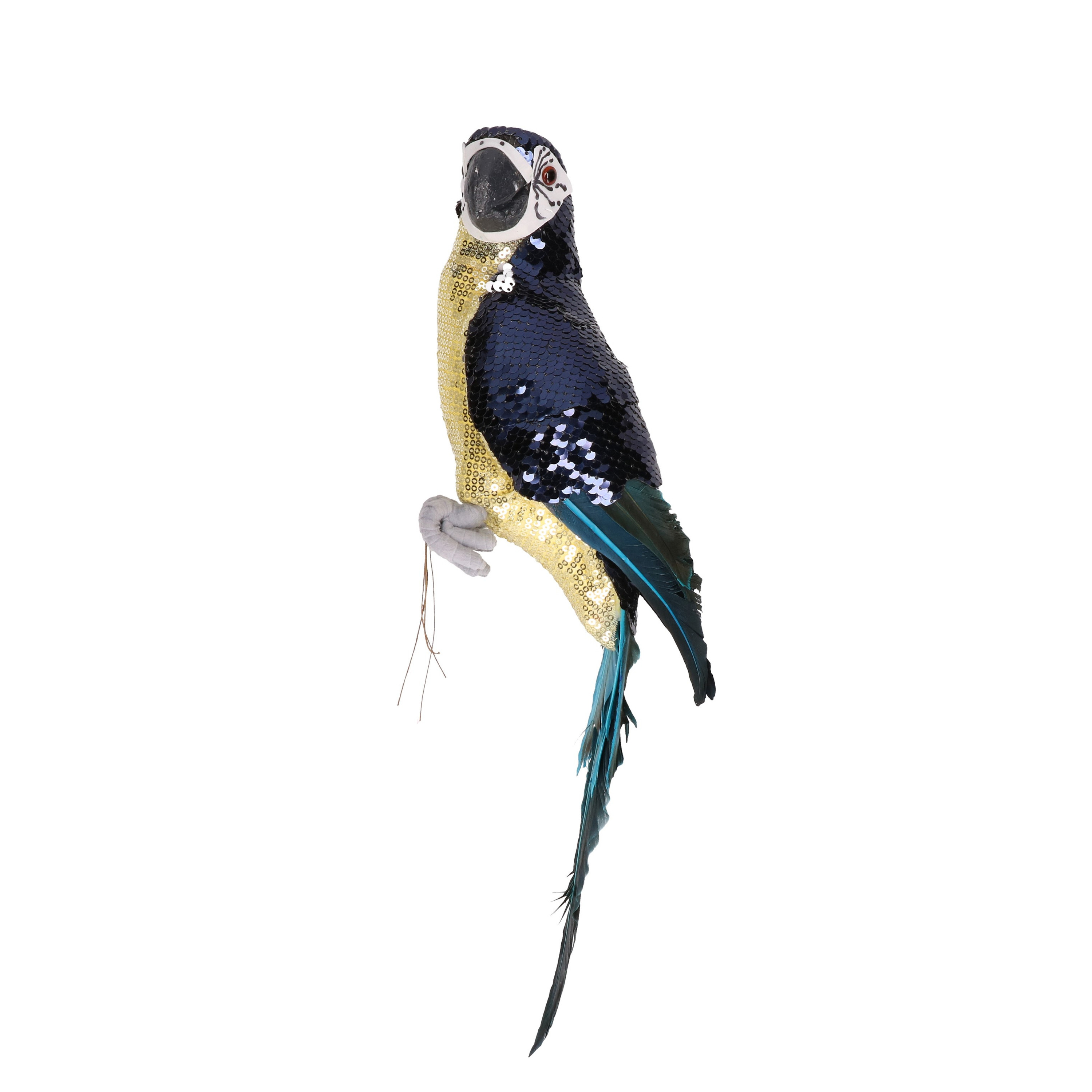 Decoris Decoratie vogel papegaai 30 cm kunststof