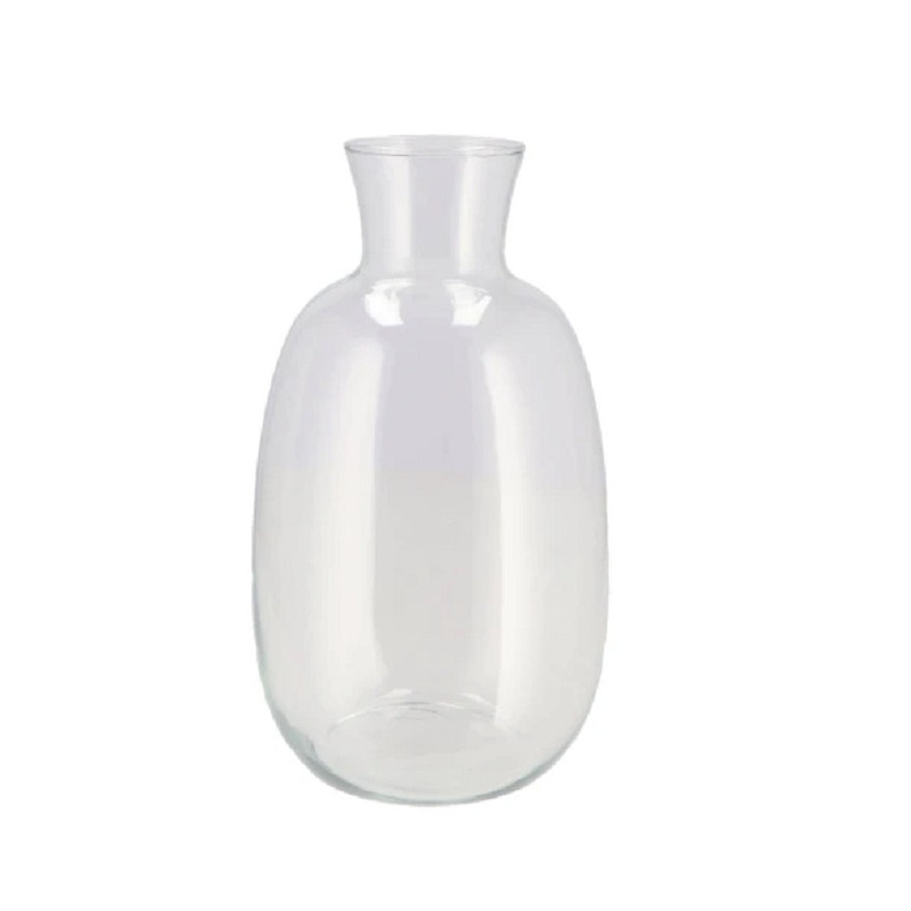 DK Design Bloemenvaas Mira fles vaas transparant glas D21 x H37 cm