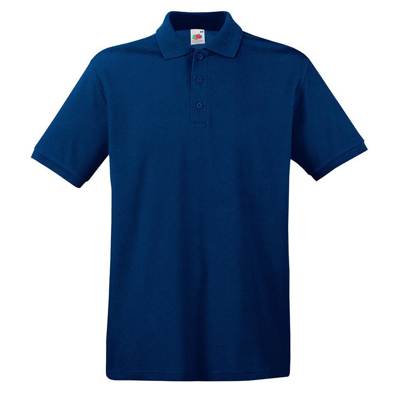 Donkerblauw/navy premium polo t-shirt - poloshirt van katoen voor heren