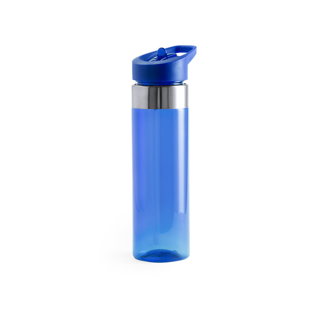 Drinkfles-waterfles-sport bidon blauw kunststof 650 ml