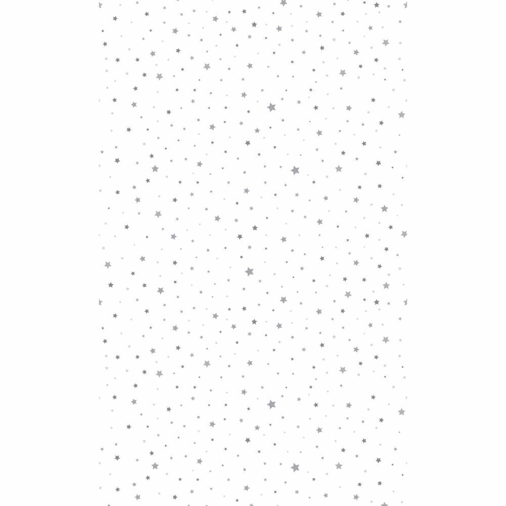 Duni kerst tafellaken-tafelkleed 138 x 220 cm - papier wit met sterren rechthoekig