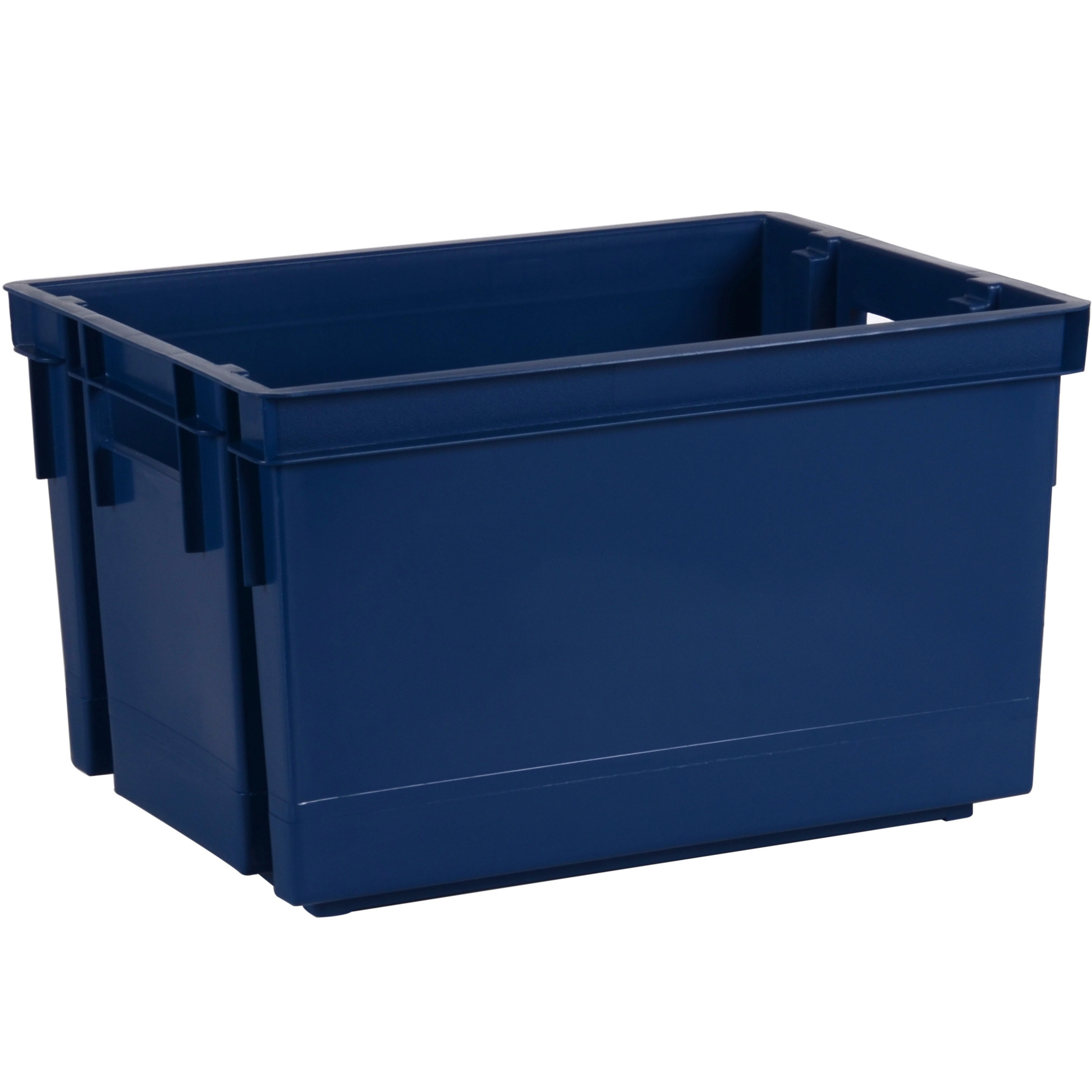 EDA Opbergbox-opbergkrat 20 L blauw kunststof 39 x 29 x 23 stapelbaar-nestbaar
