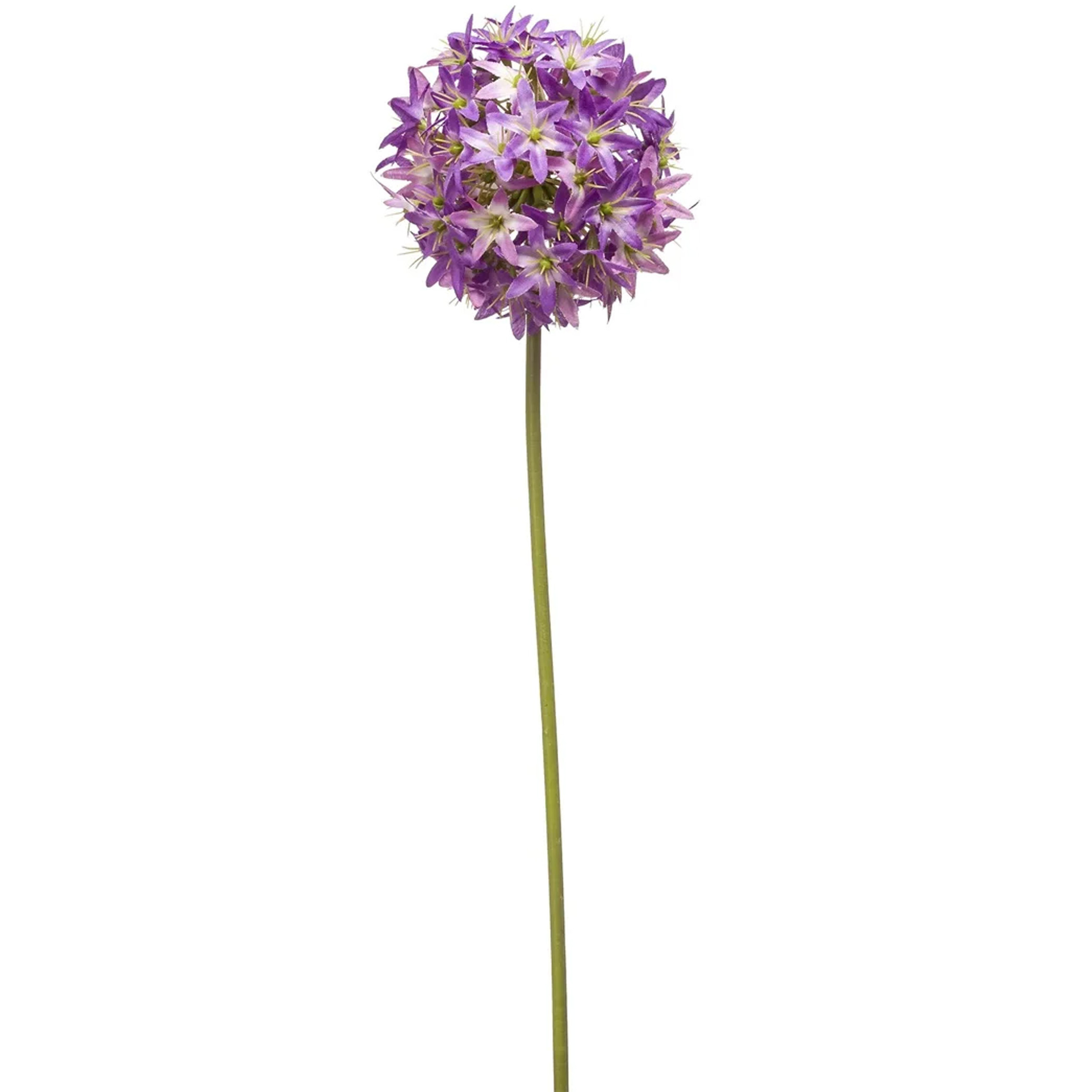 Emerald Allium-Sierui kunstbloem losse steel paars 60 cm Natuurlijke uitstraling