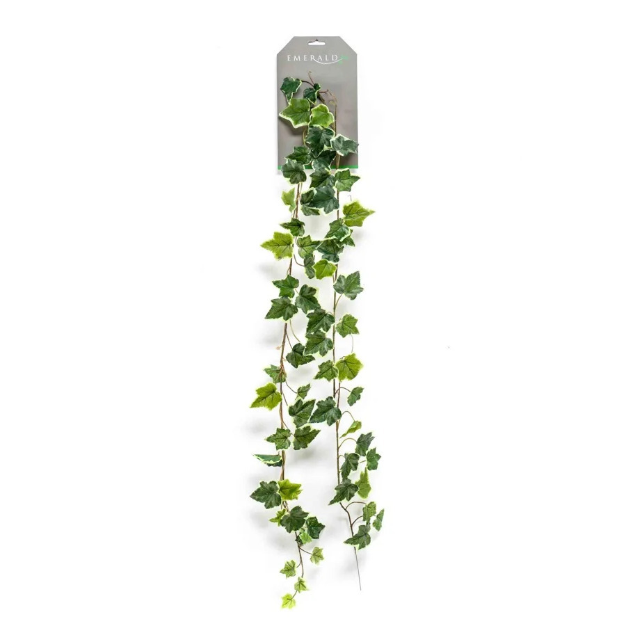 Emerald Klimop-Hedera kunstplant slinger groen-wit 180 cm