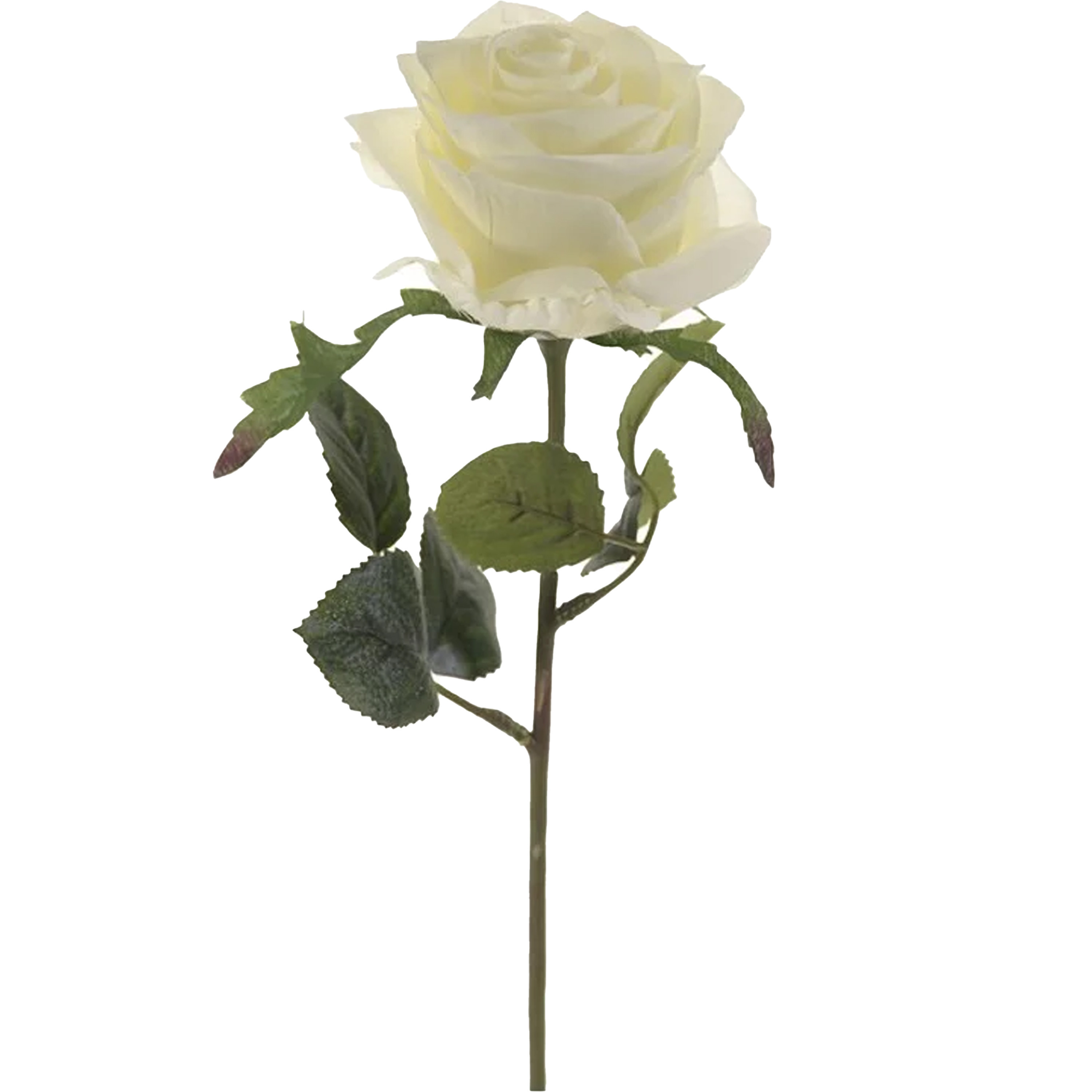 Emerald Kunstbloem roos Simone wit 45 cm decoratie bloemen