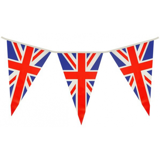Engeland-UK feest thema vlaggetjes 7 meter