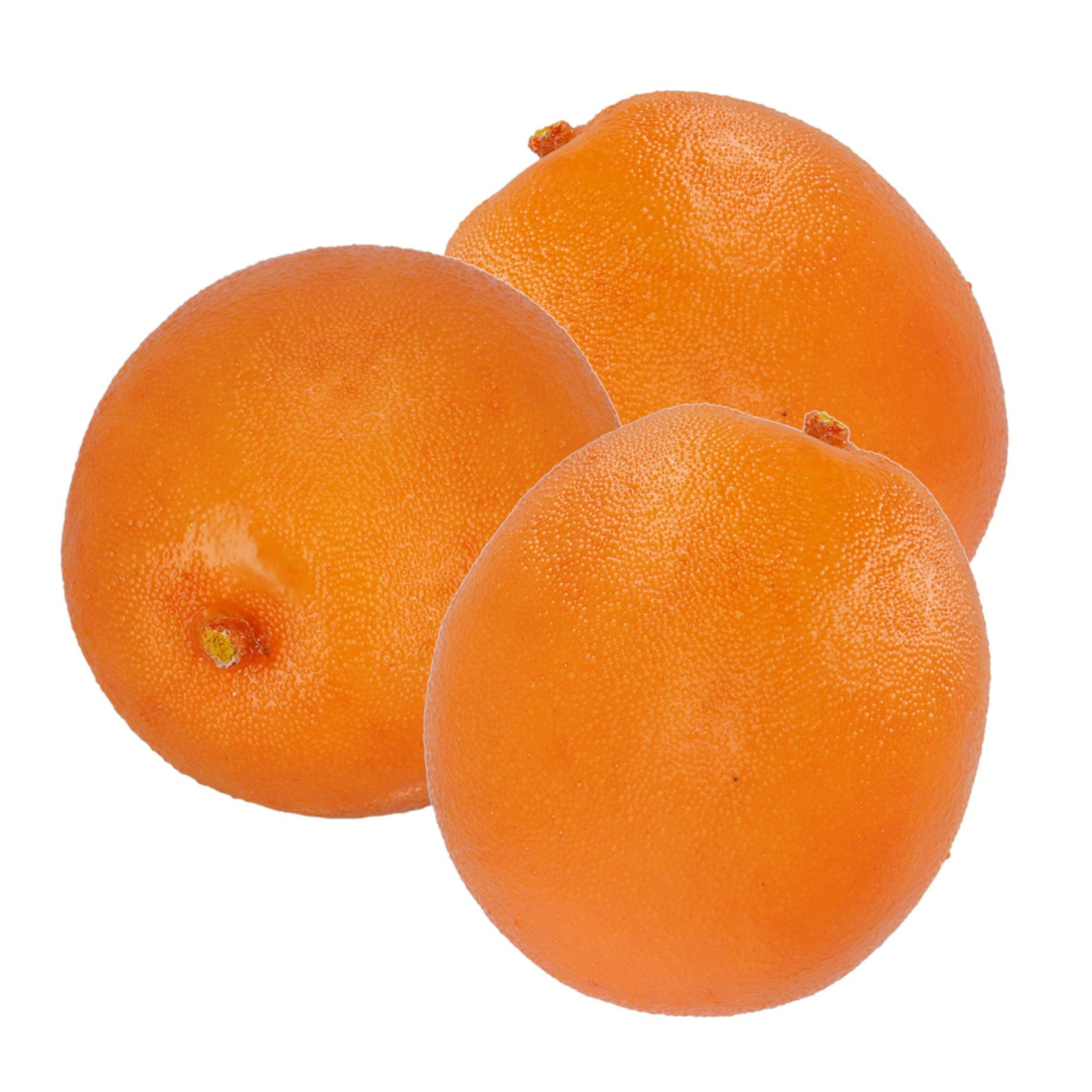 Esschert Design kunstfruit decofruit 3x sinaasappel-sinaasappels ongeveer 7.5 cm oranje