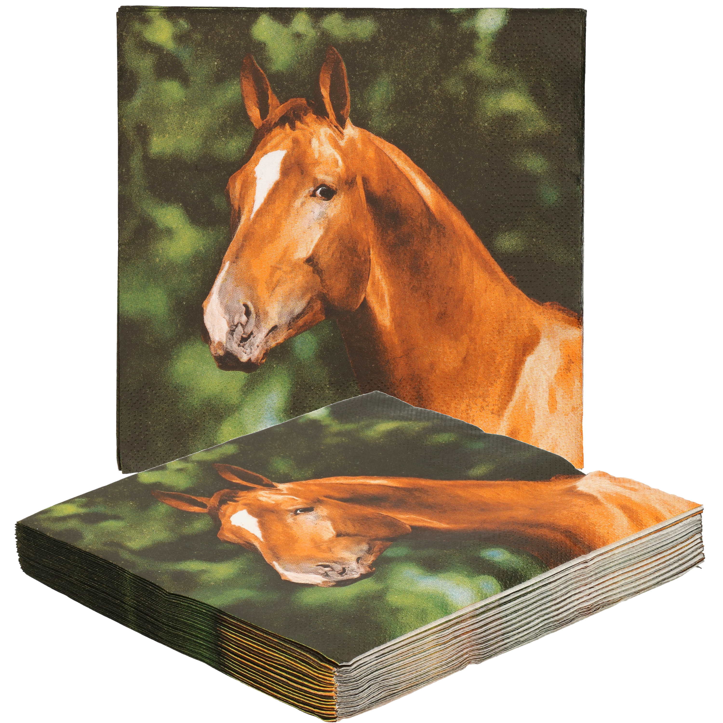Esschert design papieren servetten 40x paard 33 x 33 cm
