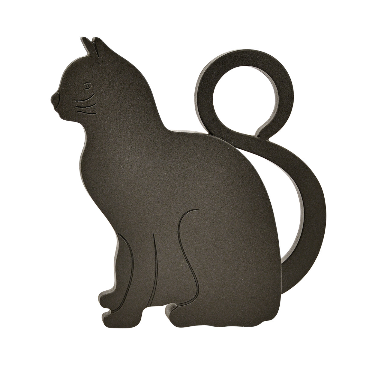 Esschert deurstopper-deurwig kat kunststof zwart 11 x 9 x 3 cm