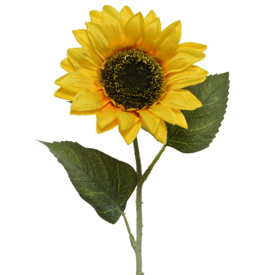 Everlands Kunst zonnebloemen kunstbloemen 64 cm decoratie