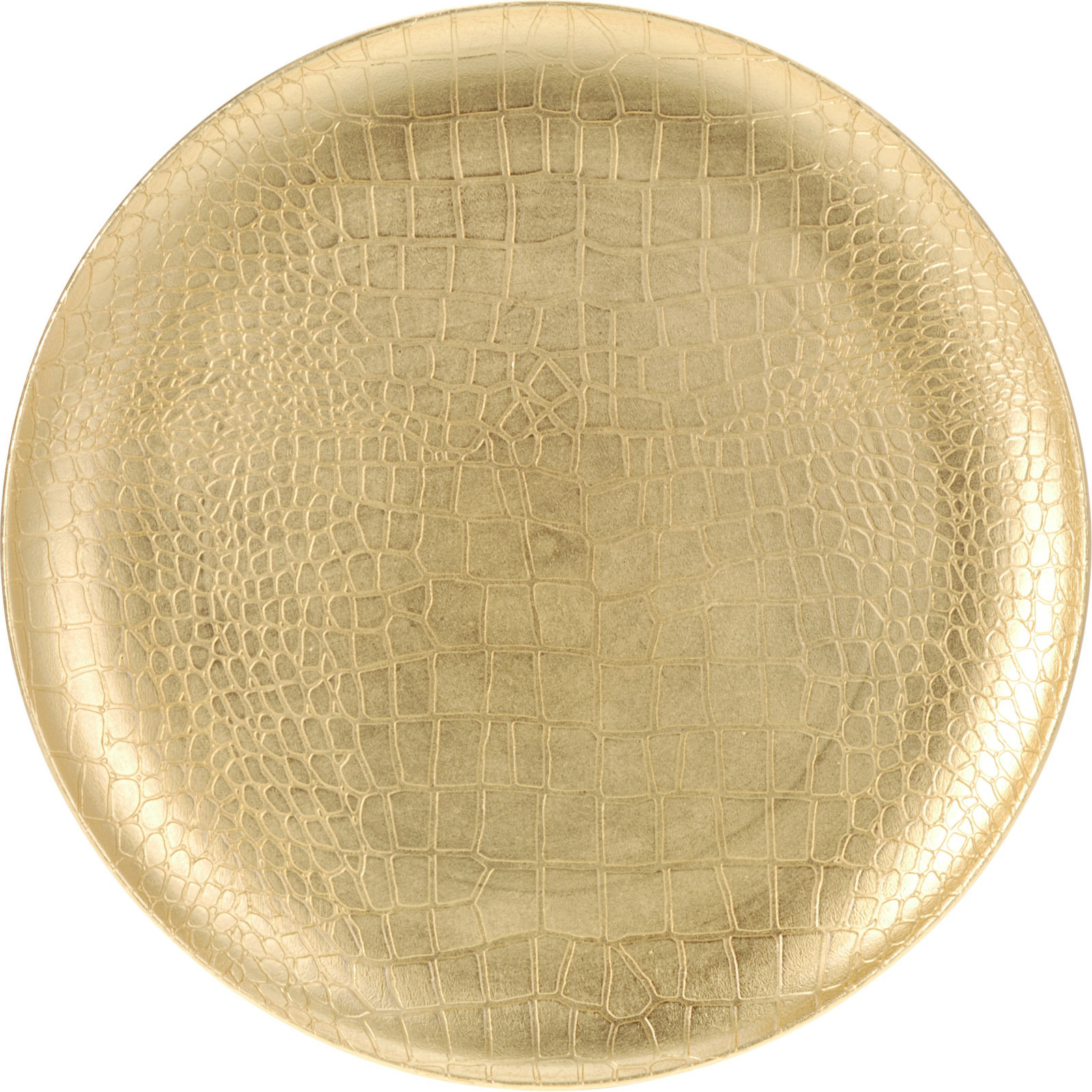 Excellent Houseware kaarsenbord-onderbord goud kunststof D33 cm
