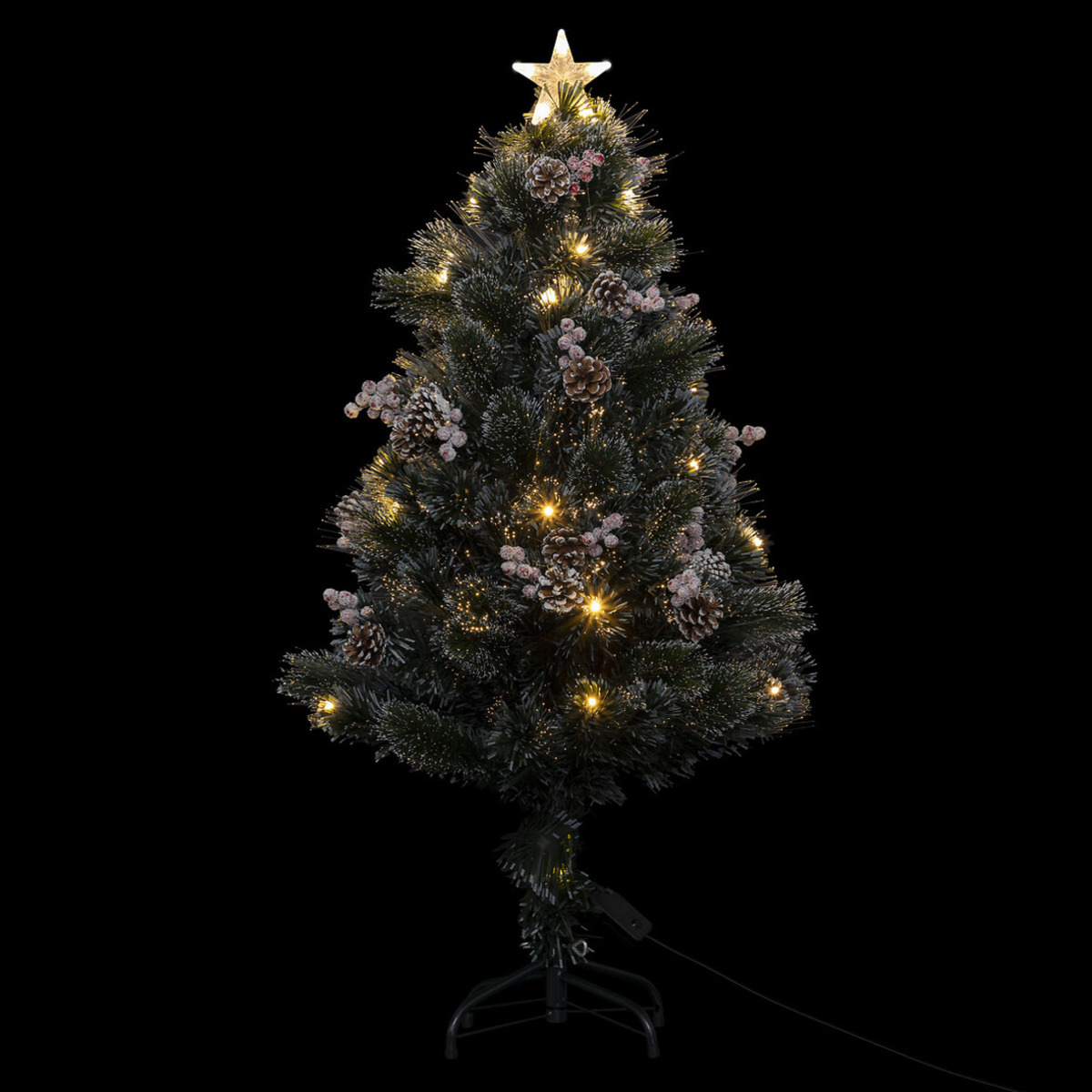 Feeric lights and christmas kunst kerstboom 120 cm -met deco en licht