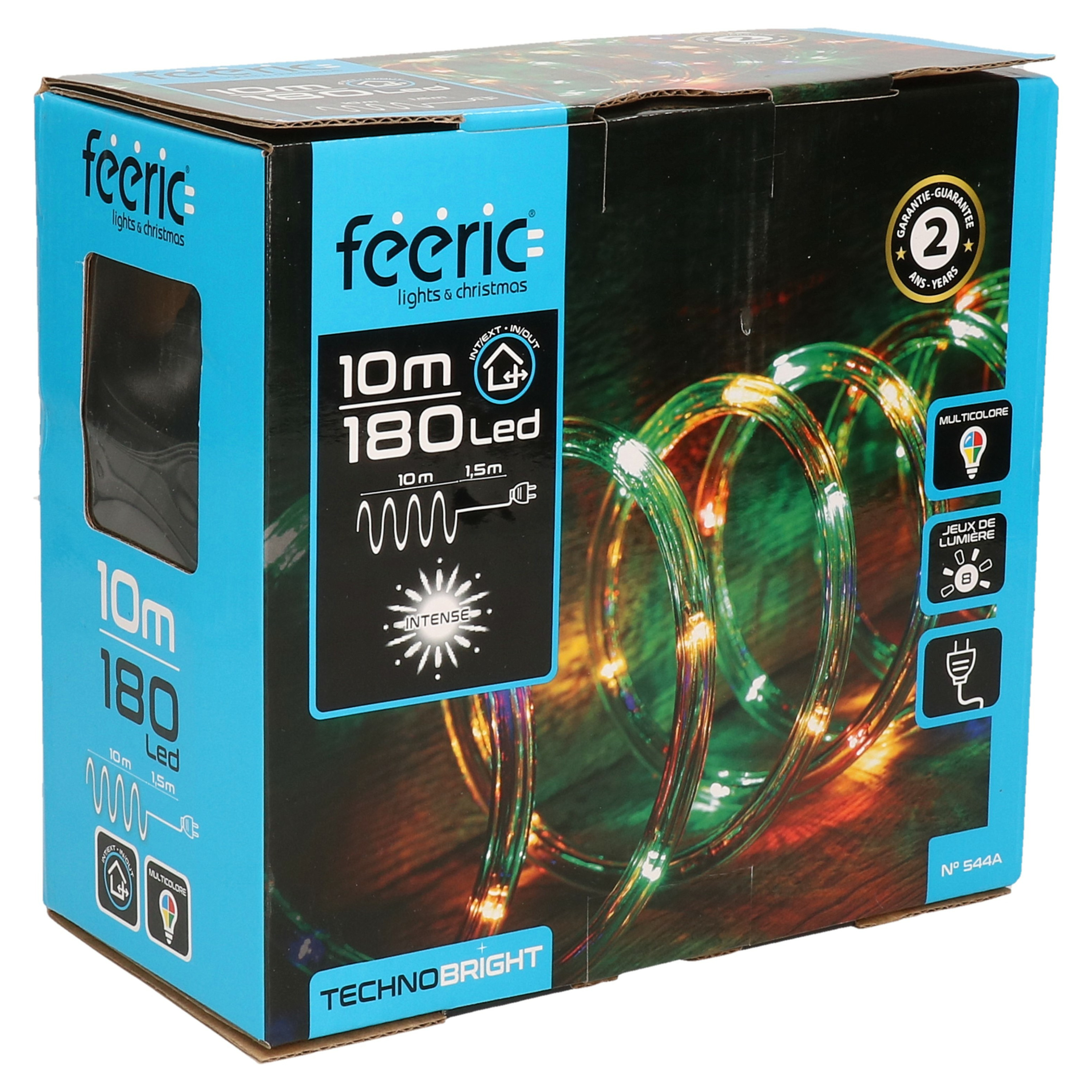 Feeric lights & Christmas Lichtslang 10M gekleurd 180 LEDs