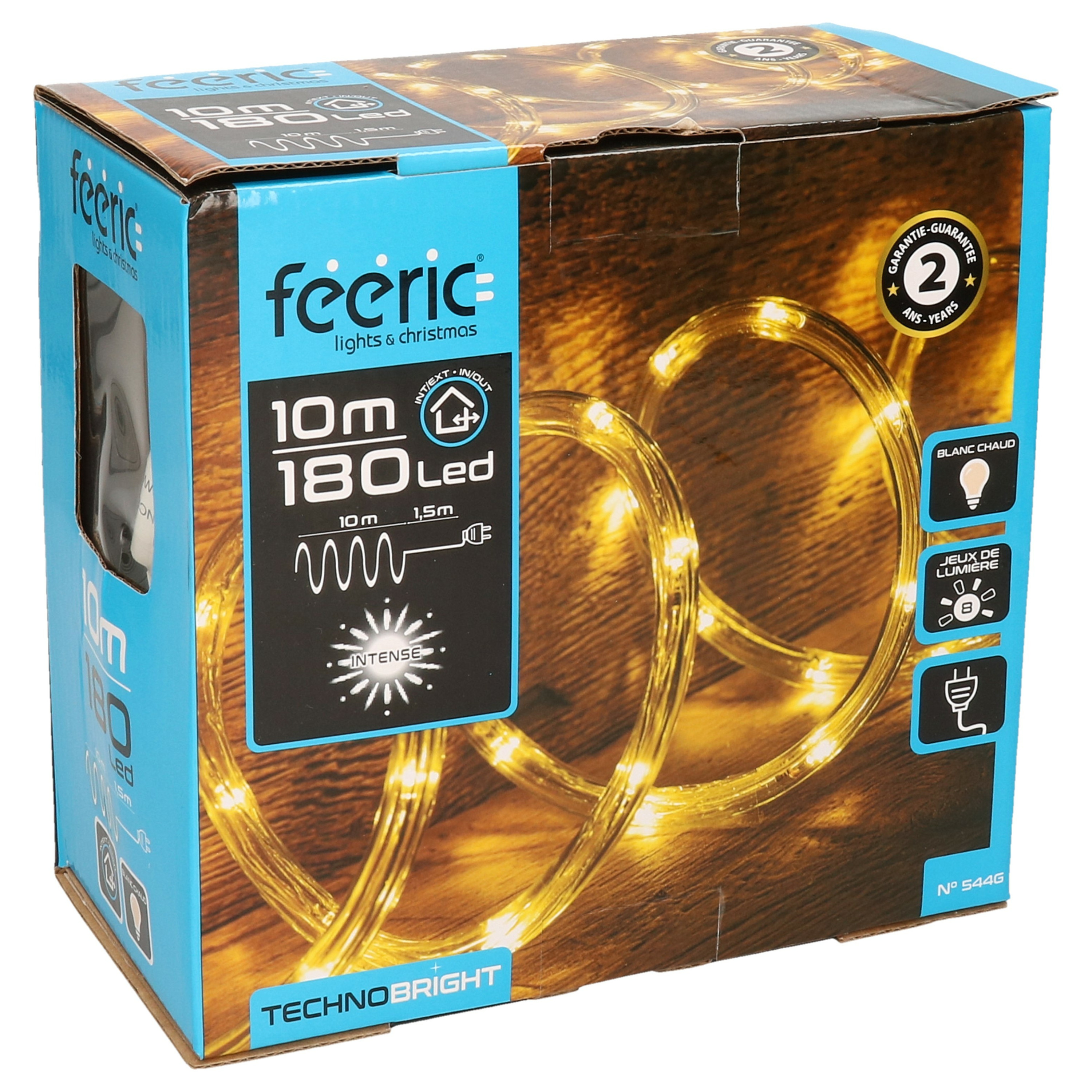 Feeric lights & Christmas Lichtslang 10M warm wit 180 LEDs