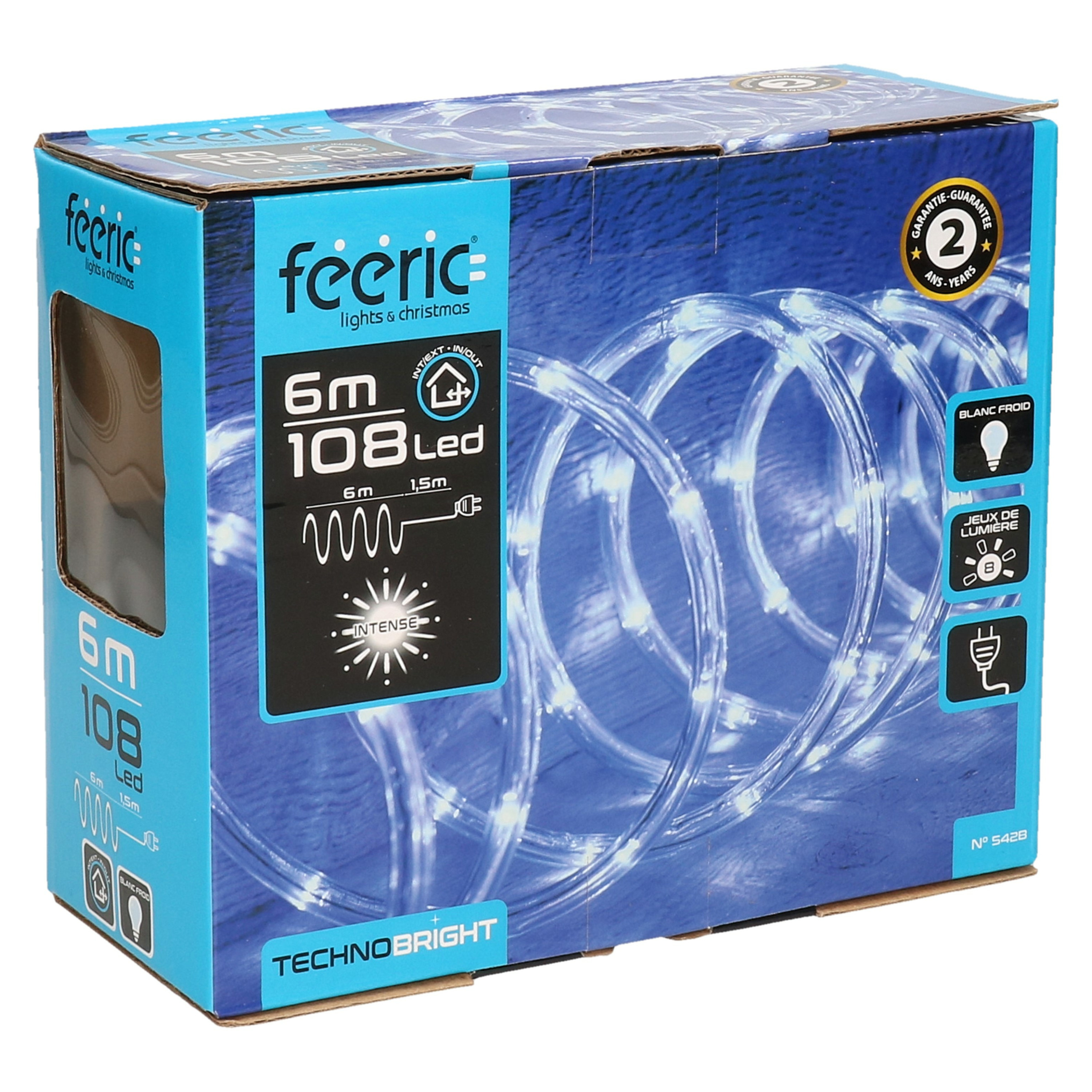 Feeric lights & Christmas Lichtslang 6M helder wit 108 LEDs