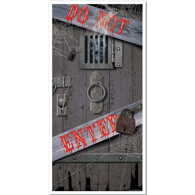 Feest-party griezelige spookhuis deuren versiering-decoratie 76 x 152 cm