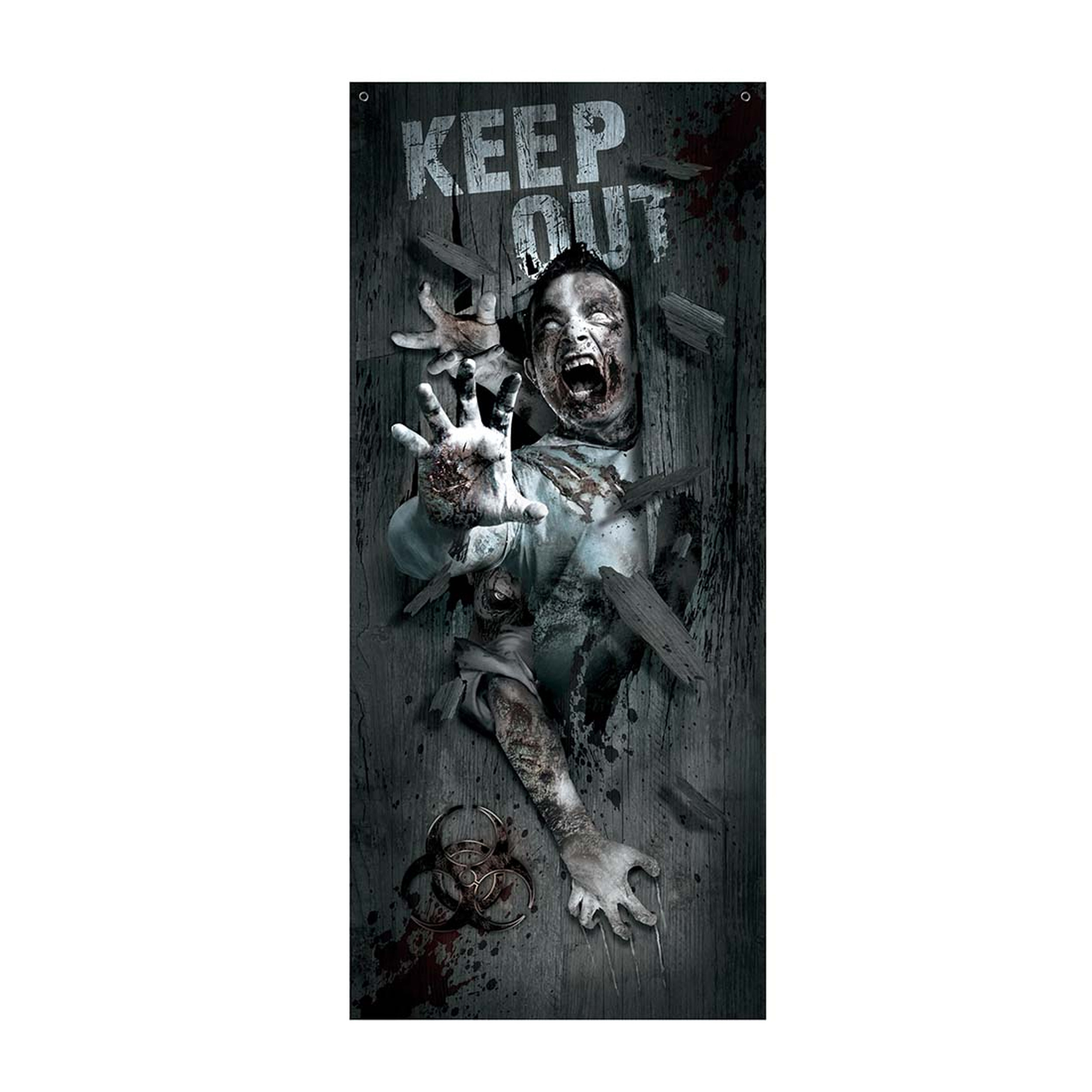 Fiestas Horror deur scenesetter-deurposter zombie Halloween thema versiering 180 x 80 cm