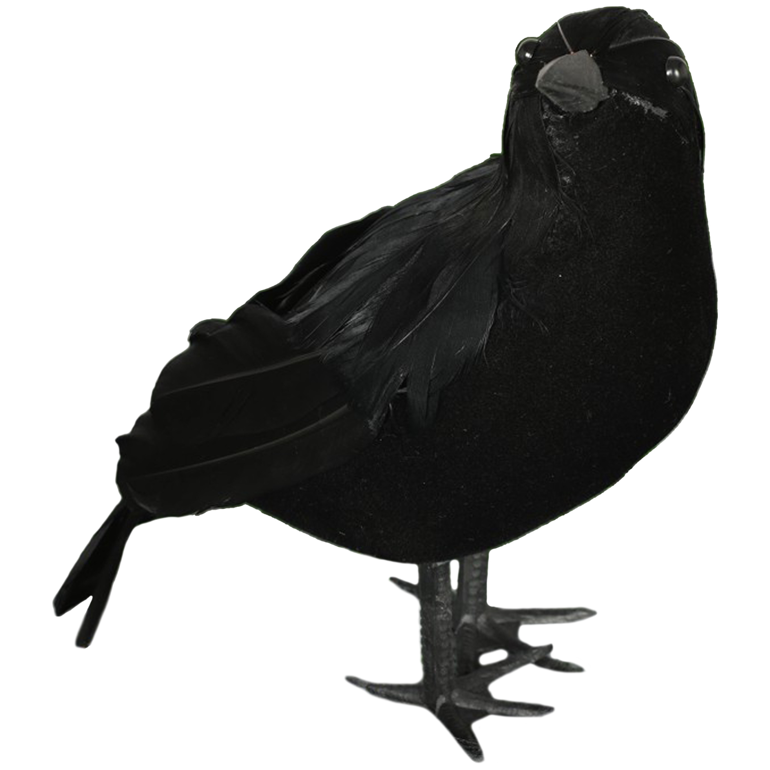 Fiestas nep kraai-raaf 25 cm zwart Halloween horror-griezel thema decoratie dieren