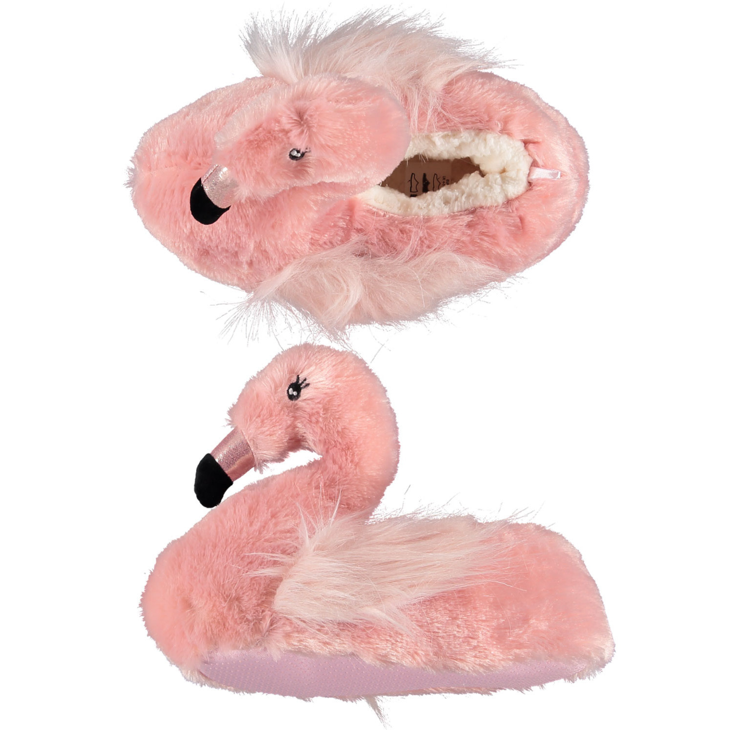 Flamingos pantoffels-sloffen roze voor dames-vrouwen