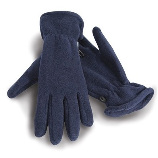 Fleece handschoenen blauw voor volwassenen