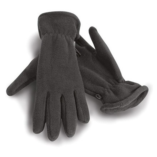 Fleece handschoenen grijs voor volwassenen