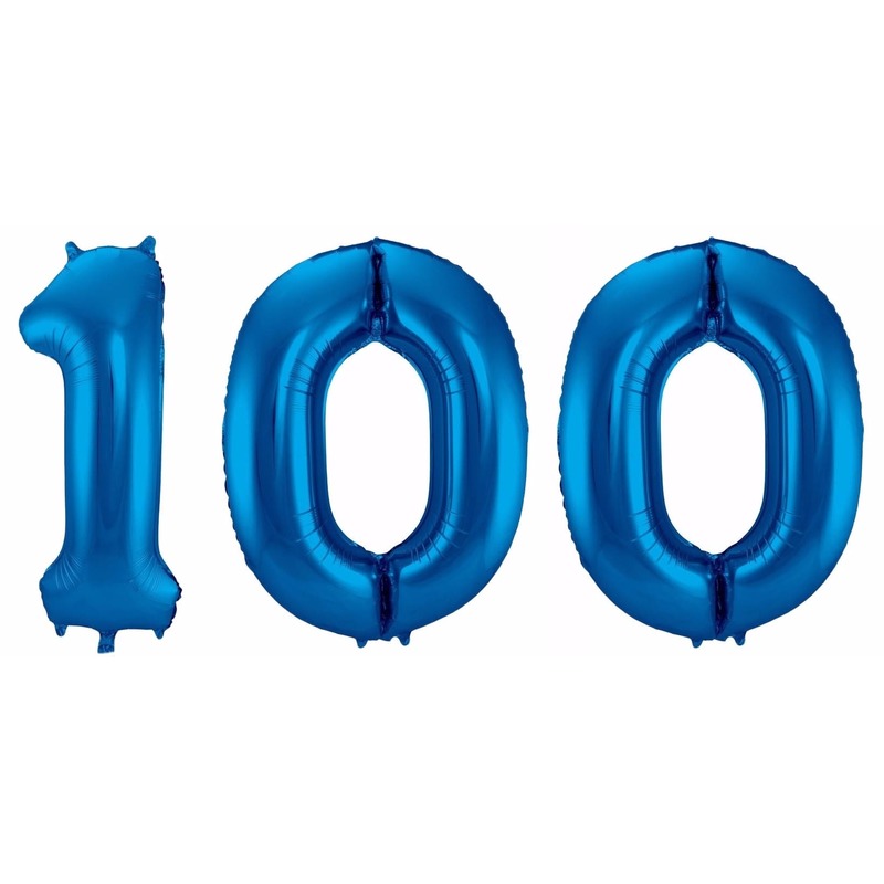 Folie ballon 100 jaar 86 cm
