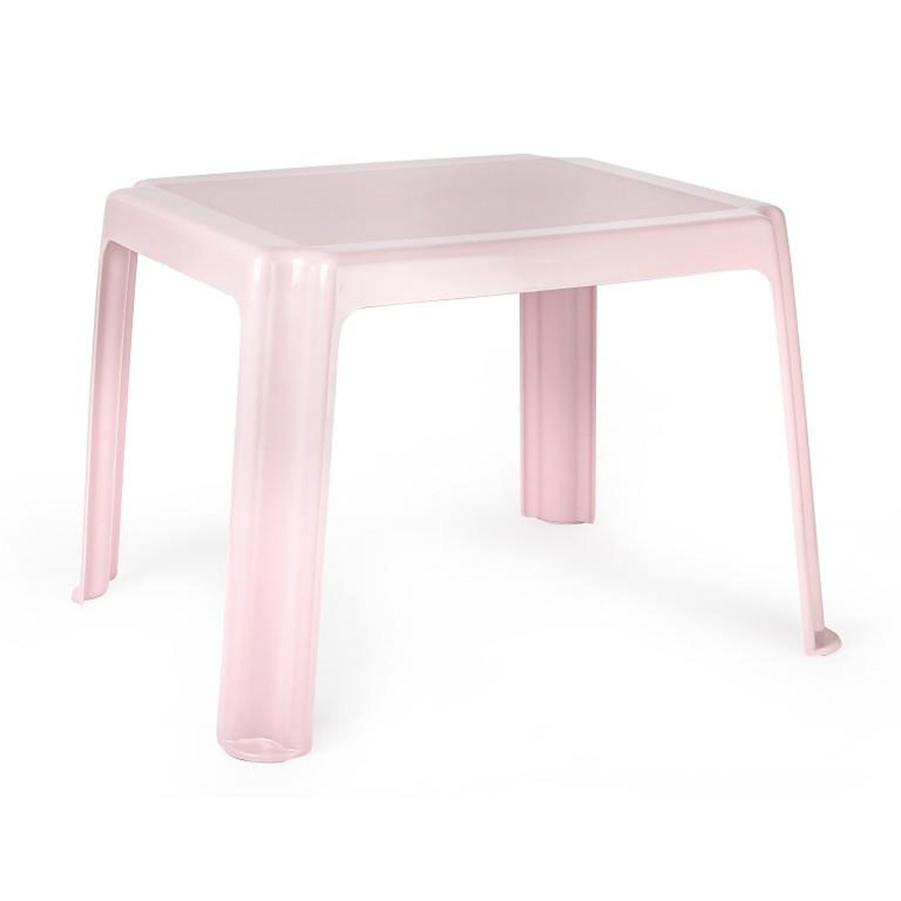 Forte Plastics Kunststof kindertafel roze 55 x 66 x 43 cm camping-tuin-kinderkamer