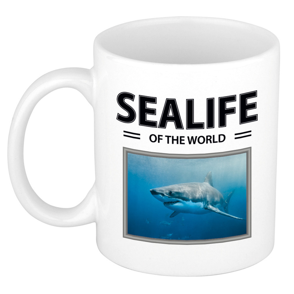 Foto mok Haai beker sealife of the world cadeau Haaien liefhebber
