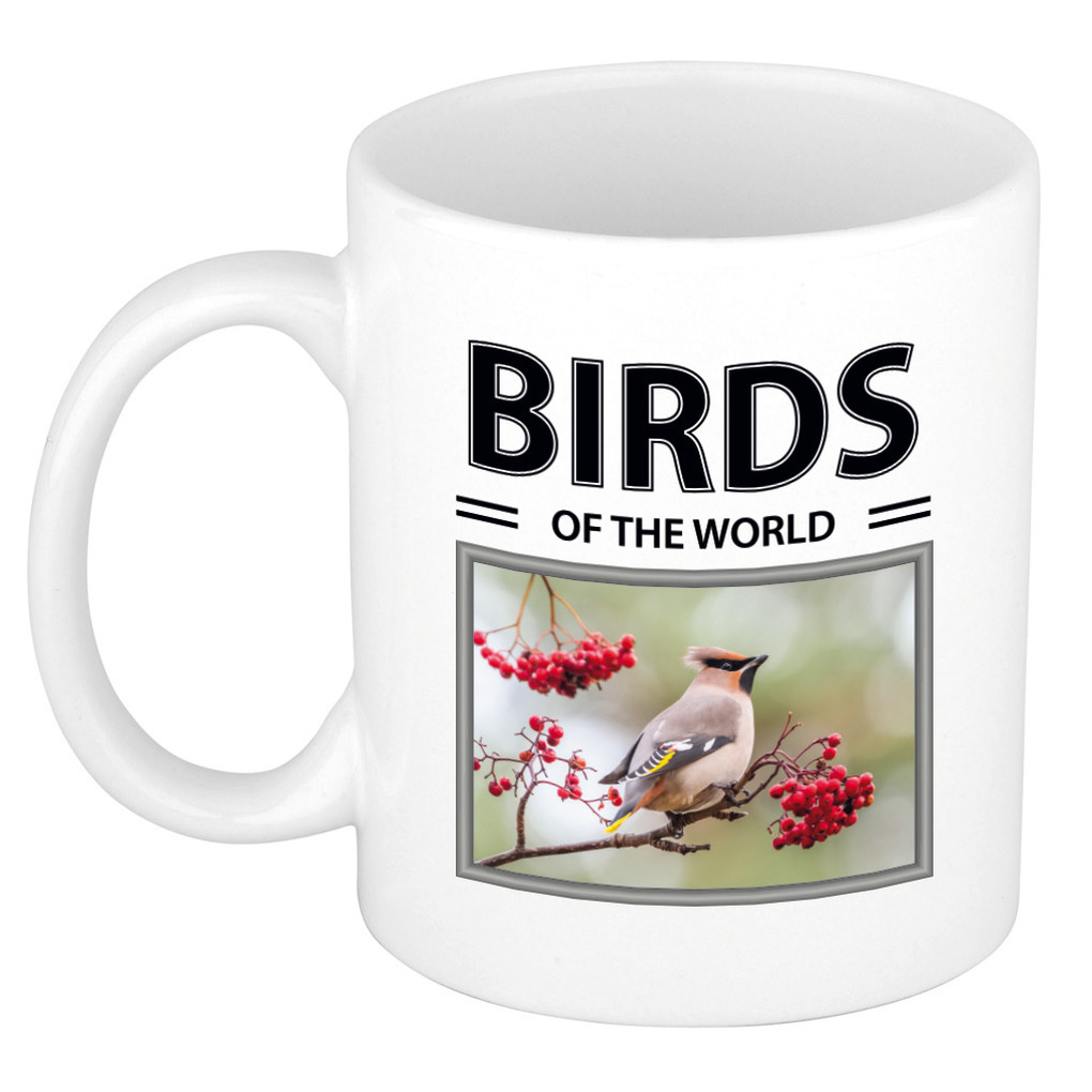 Foto mok Pestvogel beker birds of the world cadeau Pestvogels liefhebber