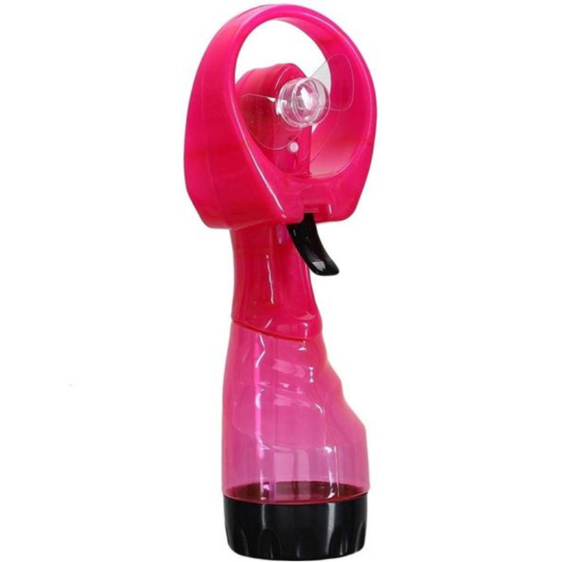 Gerimport waterspray ventilator 1x stuks roze 27 cm verkoeling in de zomer