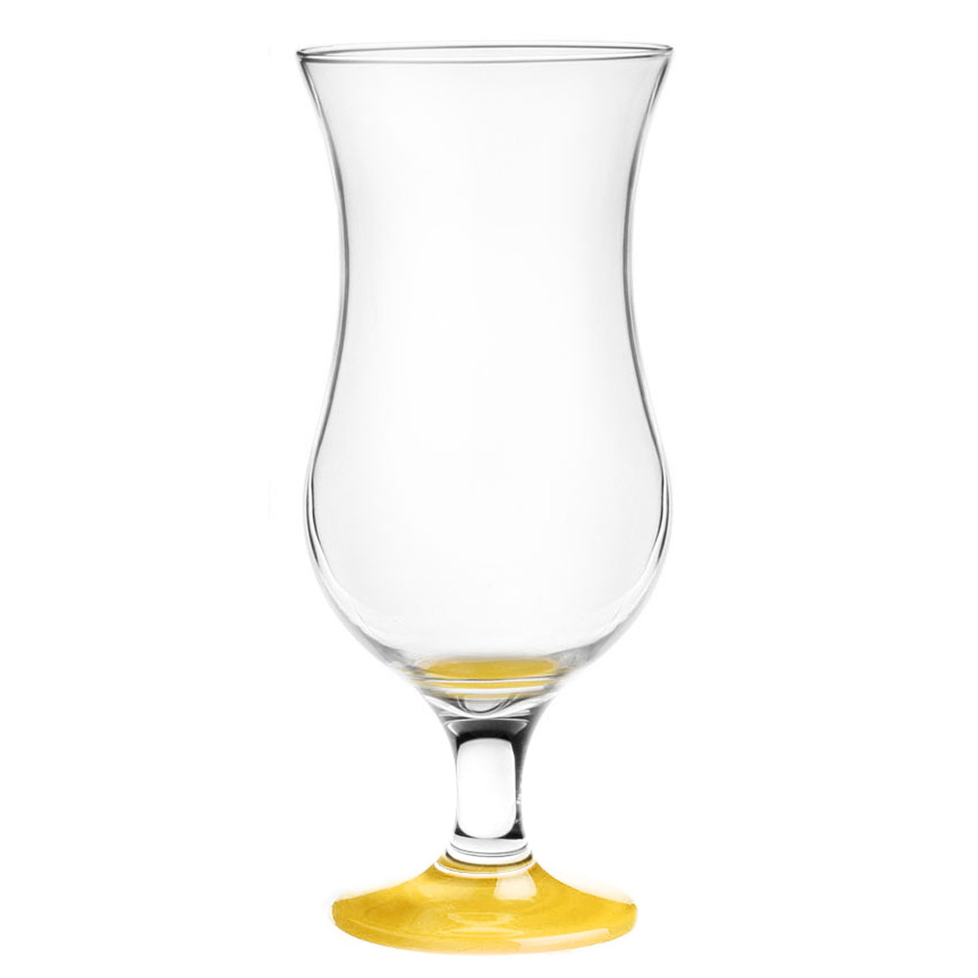 Glasmark Cocktail glazen 6x 420 ml geel glas pina colada glazen