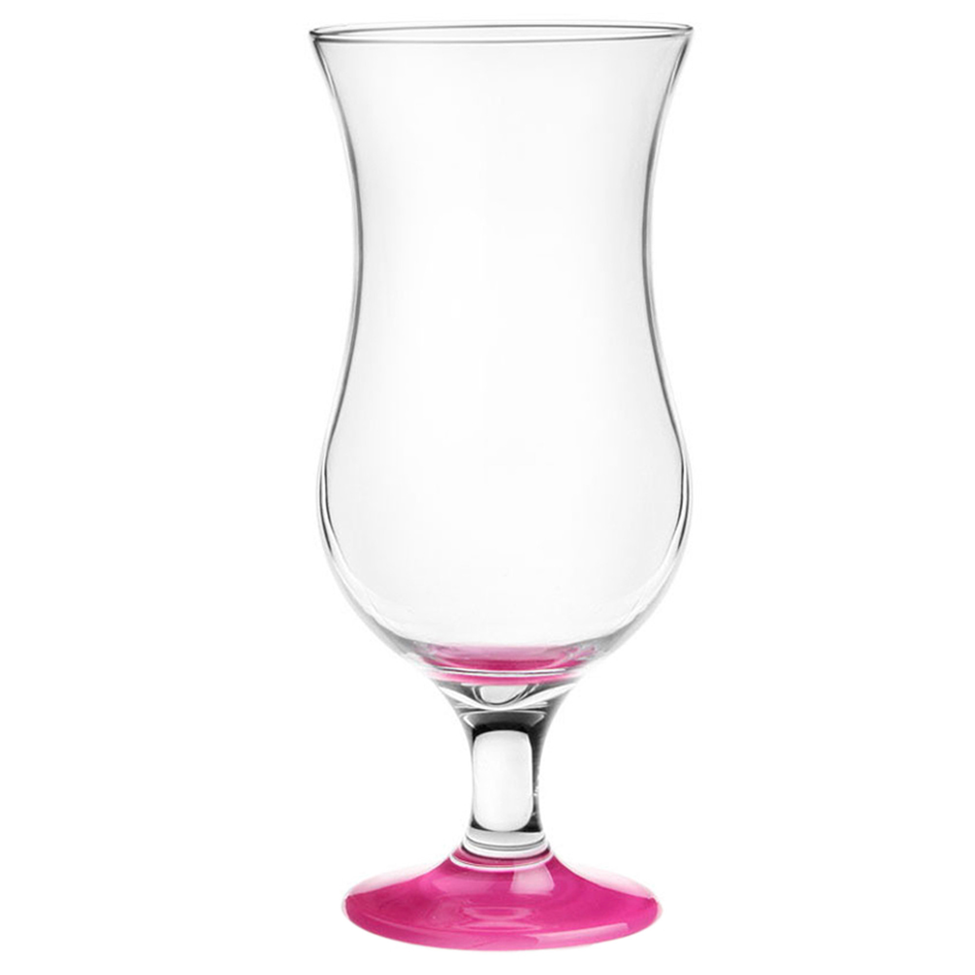 Glasmark Cocktail glazen 6x 420 ml roze glas pina colada glazen