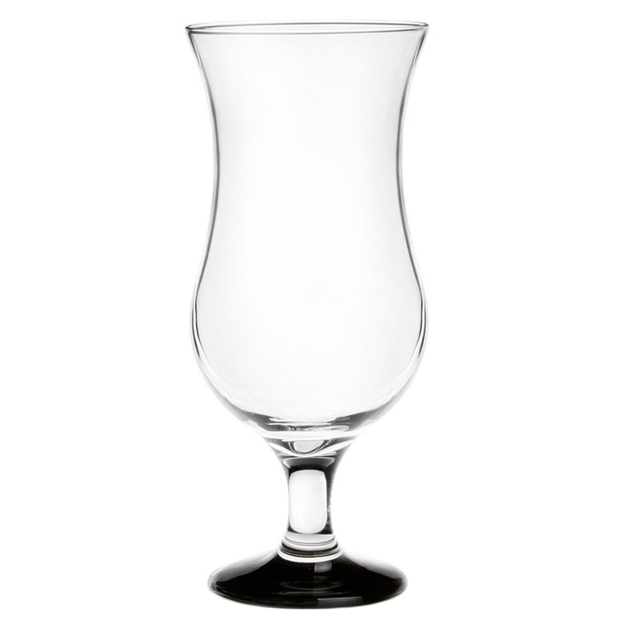 Glasmark Cocktail glazen 6x 420 ml zwart glas pina colada glazen