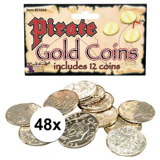 Goud piraten geld 48 munten