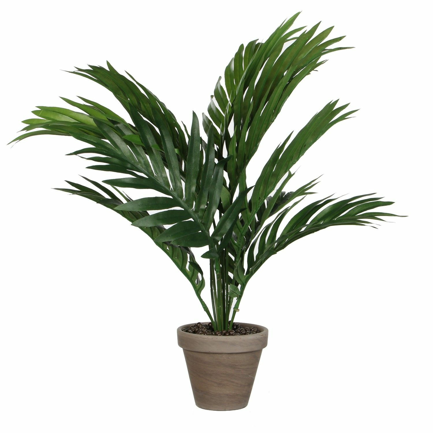Groene Areca palm kunstplant in pot 40 cm woonaccessoires-woondecoraties