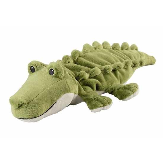 Groene krokodillen heatpack-coldpack knuffels 35 cm knuffeldieren