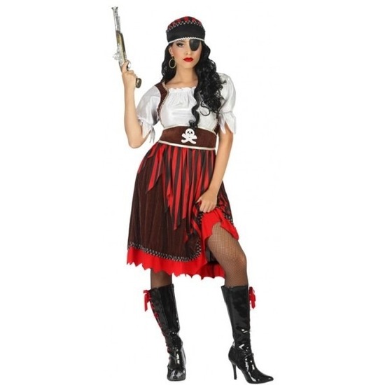 Grote maat Piraten kostuum Rachel voor dames