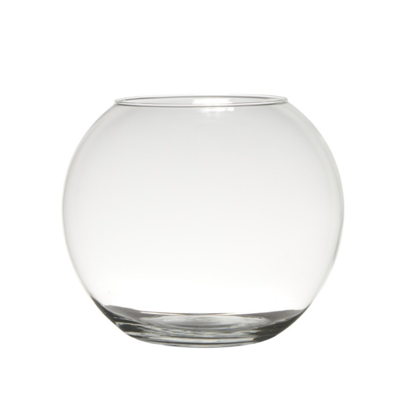 Hakbijl glas bol vaas-terrarium D30 x H23 cm transparant glas